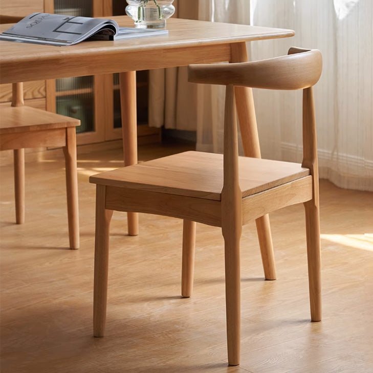 Oscar Natural Solid Rubber Wood Dining Chair | Oak Furniture Store