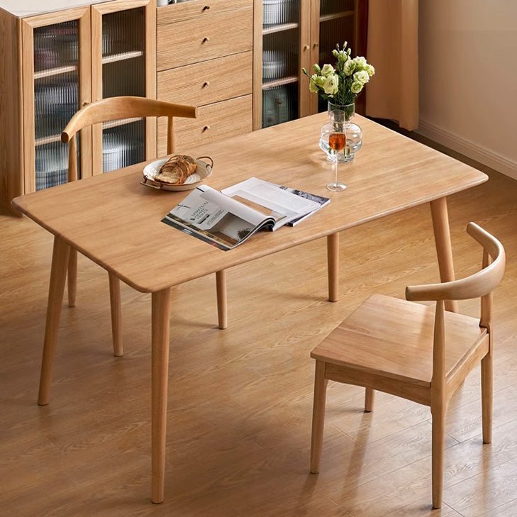 Oscar Natural Solid Rubber Wood Dining Chair | Oak Furniture Store