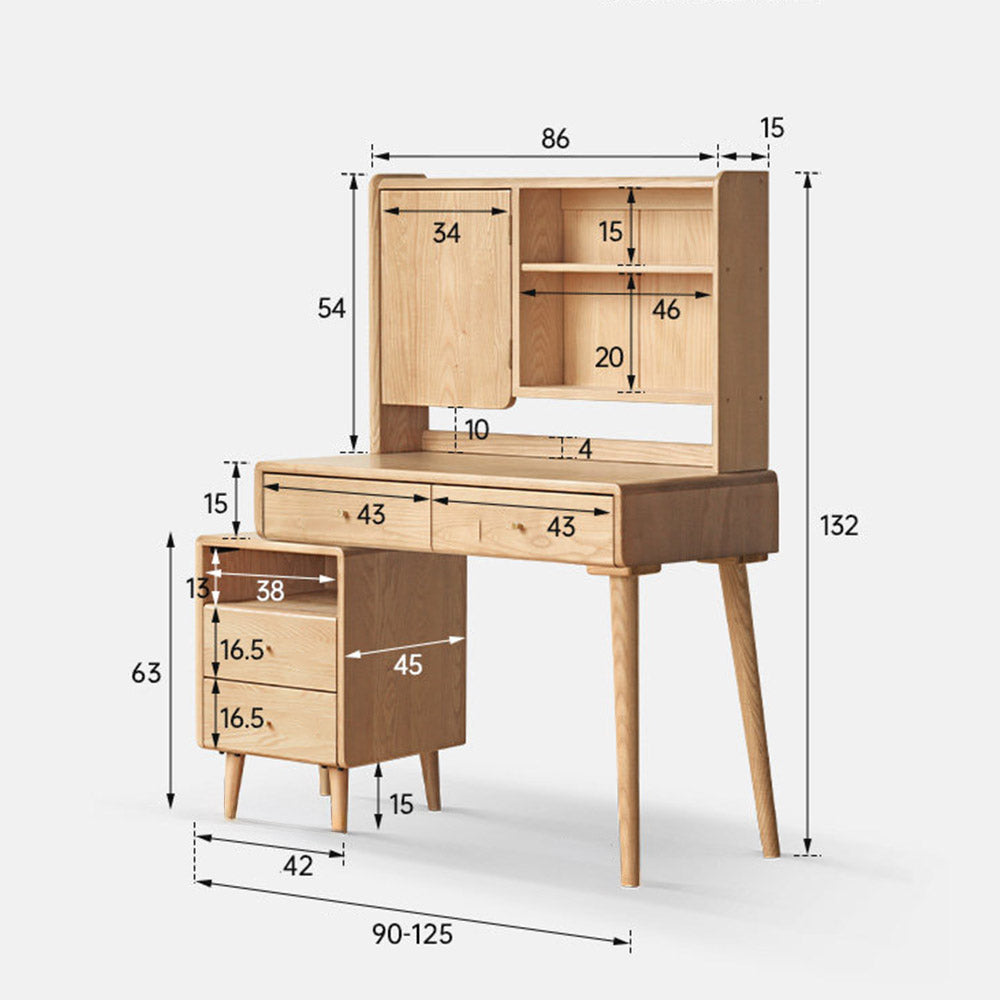 Oslo Natural Solid Ash Dressing Table