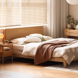 Oslo Natural Solid Oak Bed Frame - Oak Furniture Store & Sofas