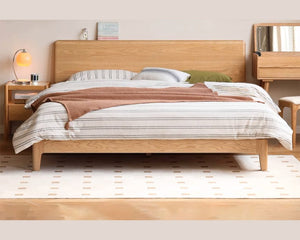 Oslo Natural Solid Oak Bed Frame - Oak Furniture Store & Sofas