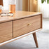 Oslo Natural Solid Oak Coffee Table Design 2 | square coffee table NZ with storage for living room | Oak Furniture Store