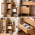 Oslo Natural Solid Oak Desk with Hutch