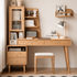 Oslo Natural Solid Oak Desk with Hutch