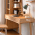 Oslo Natural Solid Oak Desk with Hutch