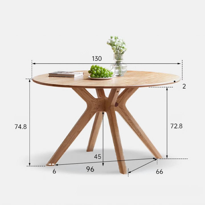Oslo Oak Round Dining Table – Oak Furniture Store New Zealand