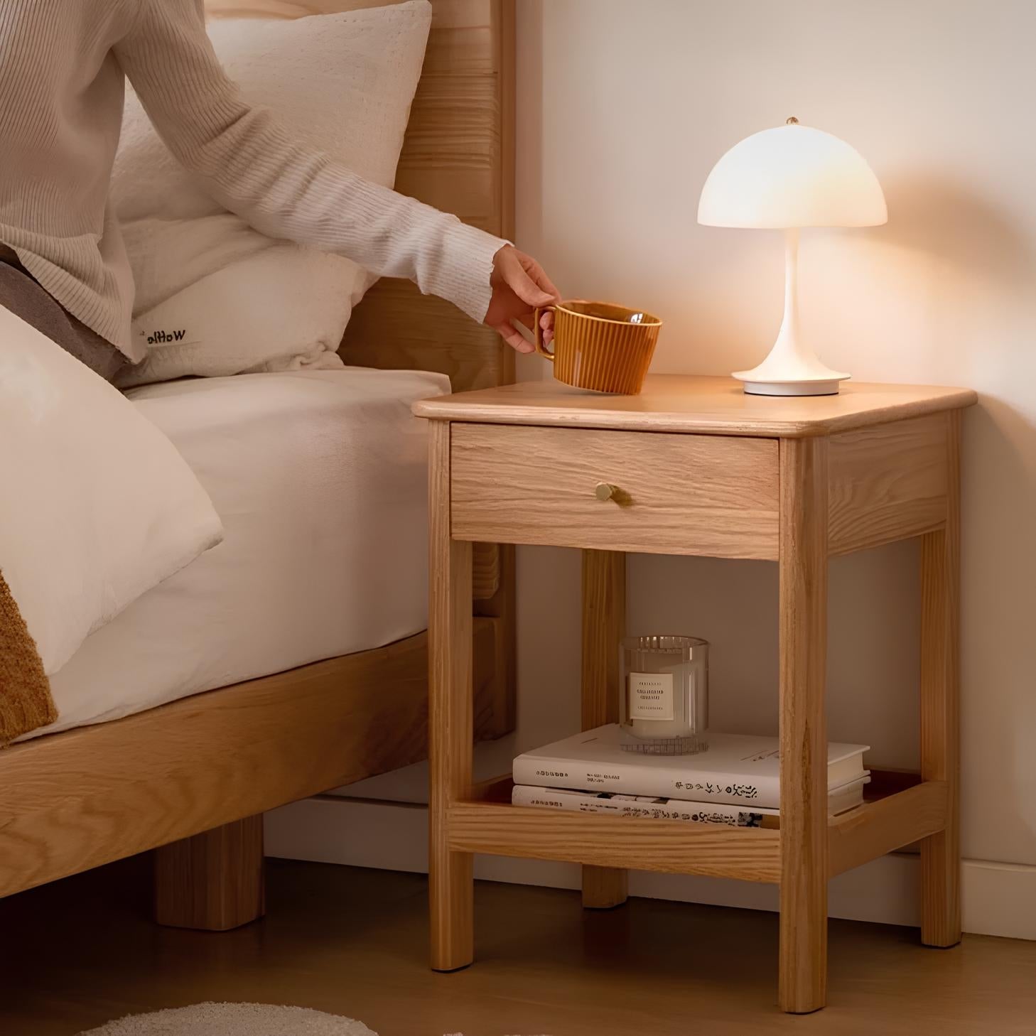 Oslo Natural Solid Oak Side Table | Oak Furniture Store