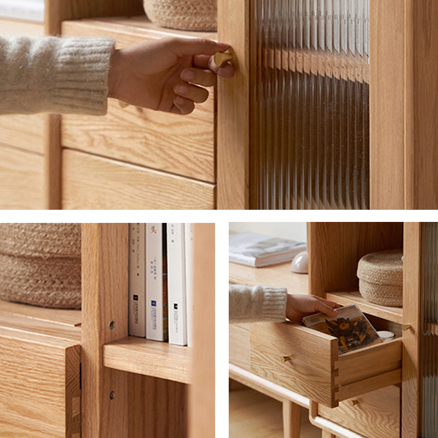 Oslo Natural Solid Oak Small Sideboard