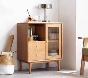 Oslo Natural Solid Oak Small Sideboard - Oak Furniture Store