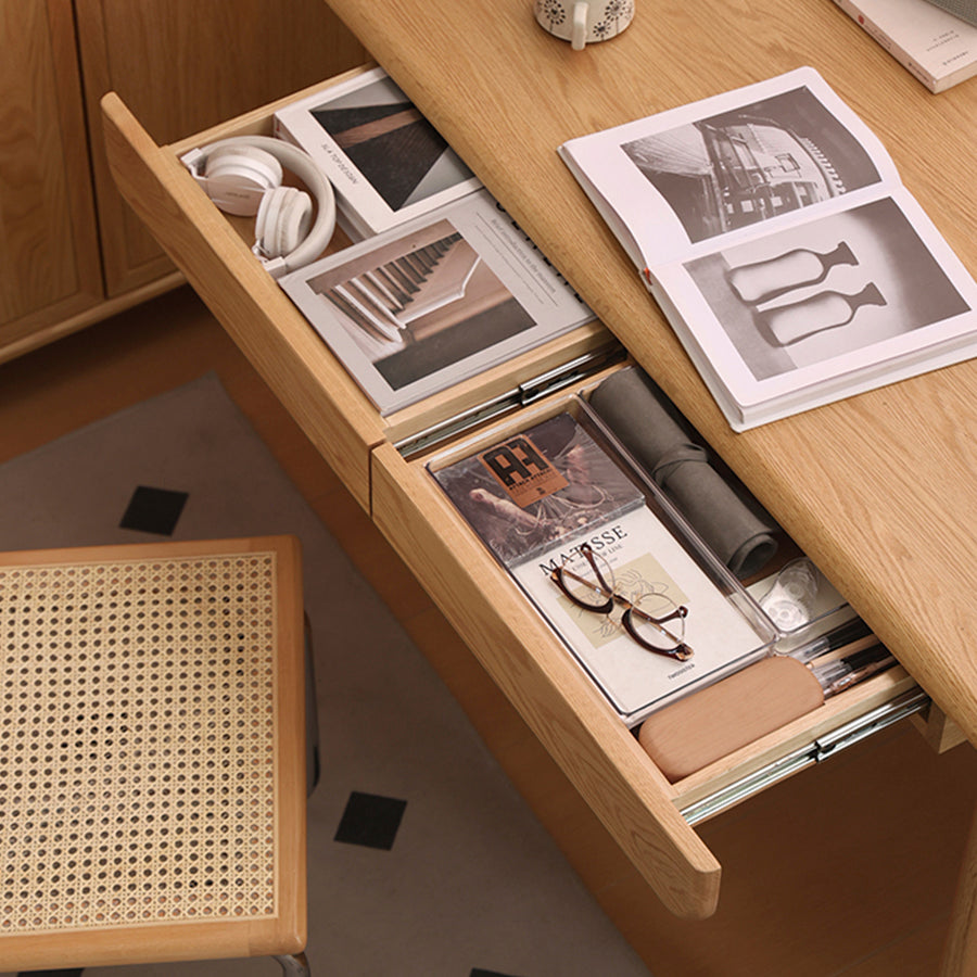 Oslo Natural Solid Oak Study Desk