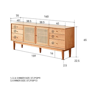 Oslo Natural Solid Oak Tall TV Unit Design Two - Oak Furniture Store