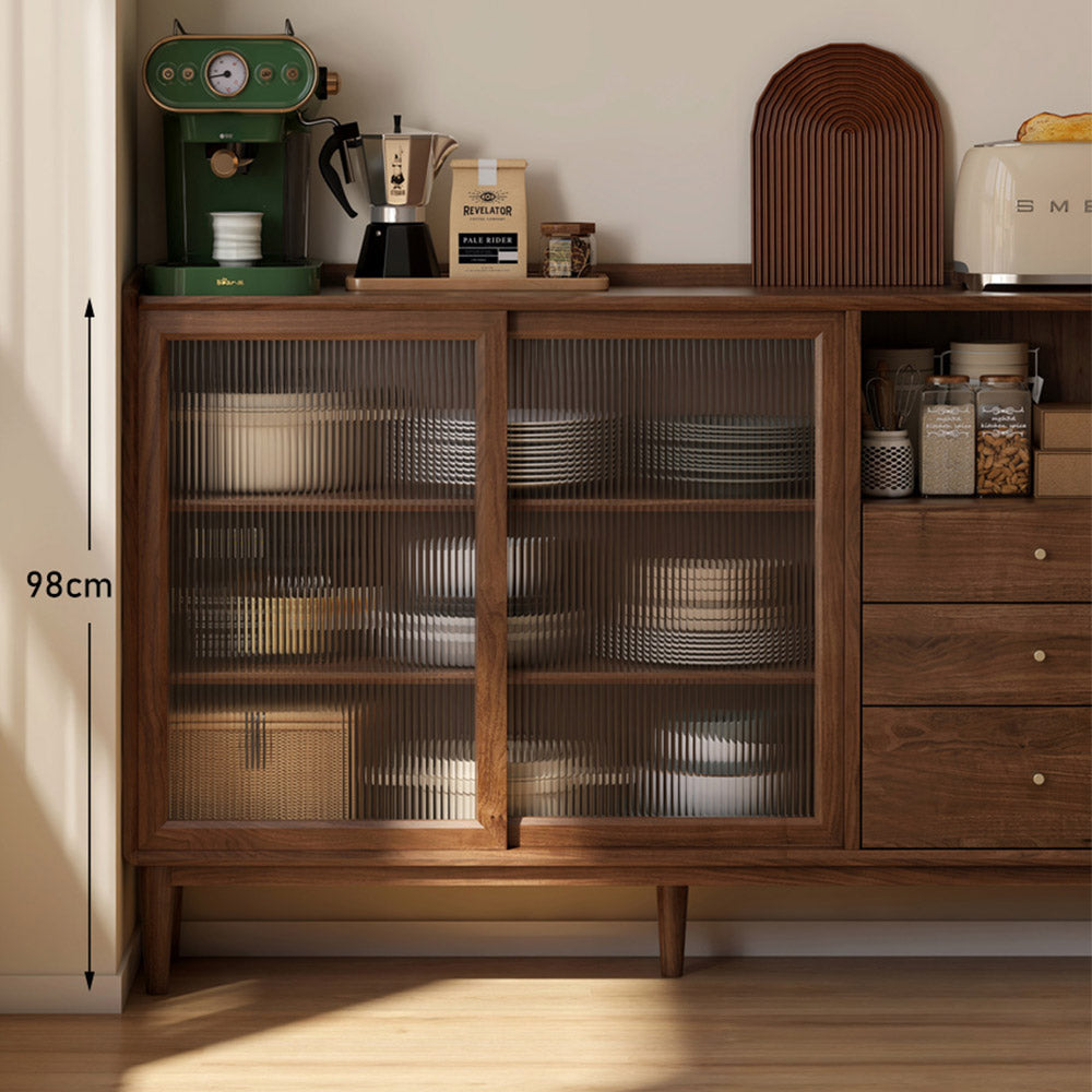 Oslo Natural Solid Walnut Sideboard
