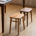 Ottana Natural Solid Hardwood Dressing Stool