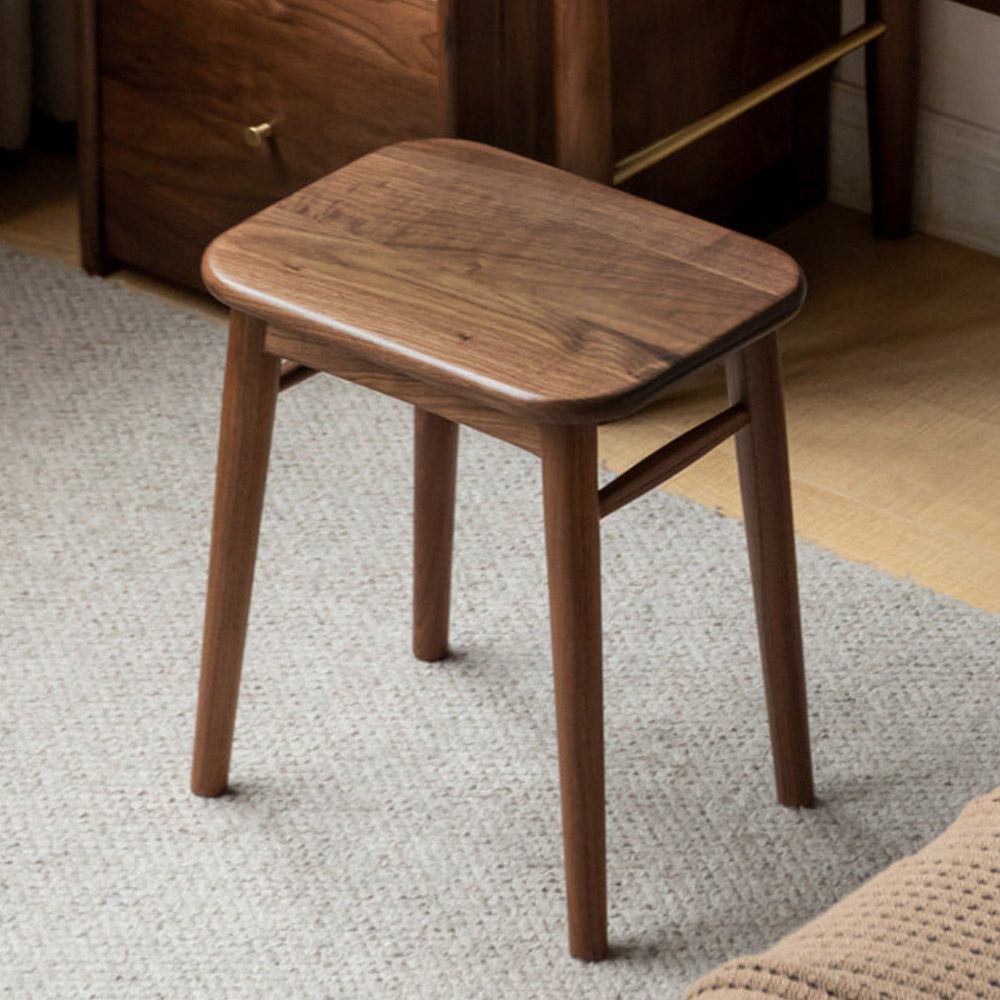 Ottana Natural Solid Hardwood Dressing Stool