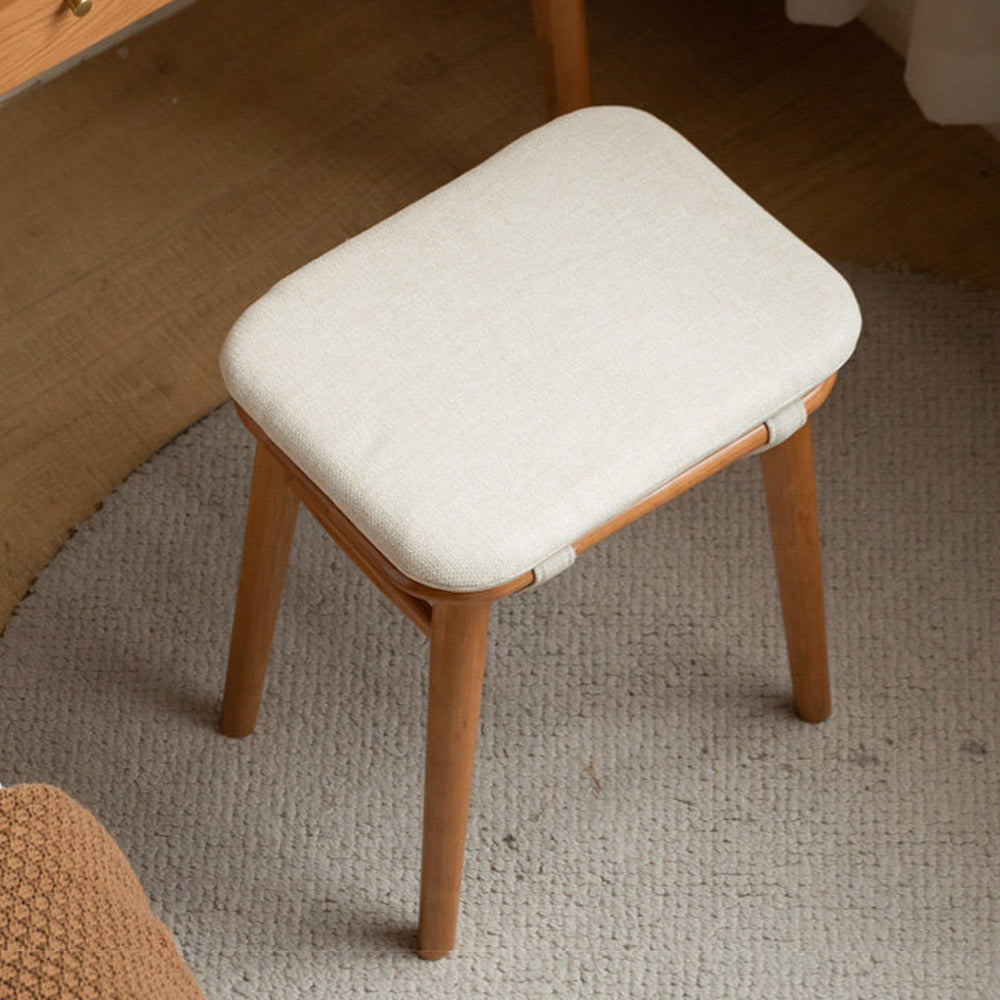 Ottana Natural Solid Hardwood Dressing Stool