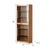 Owen Natural Solid Oak Display Cabinet with LED Light | Oak Furniture Store