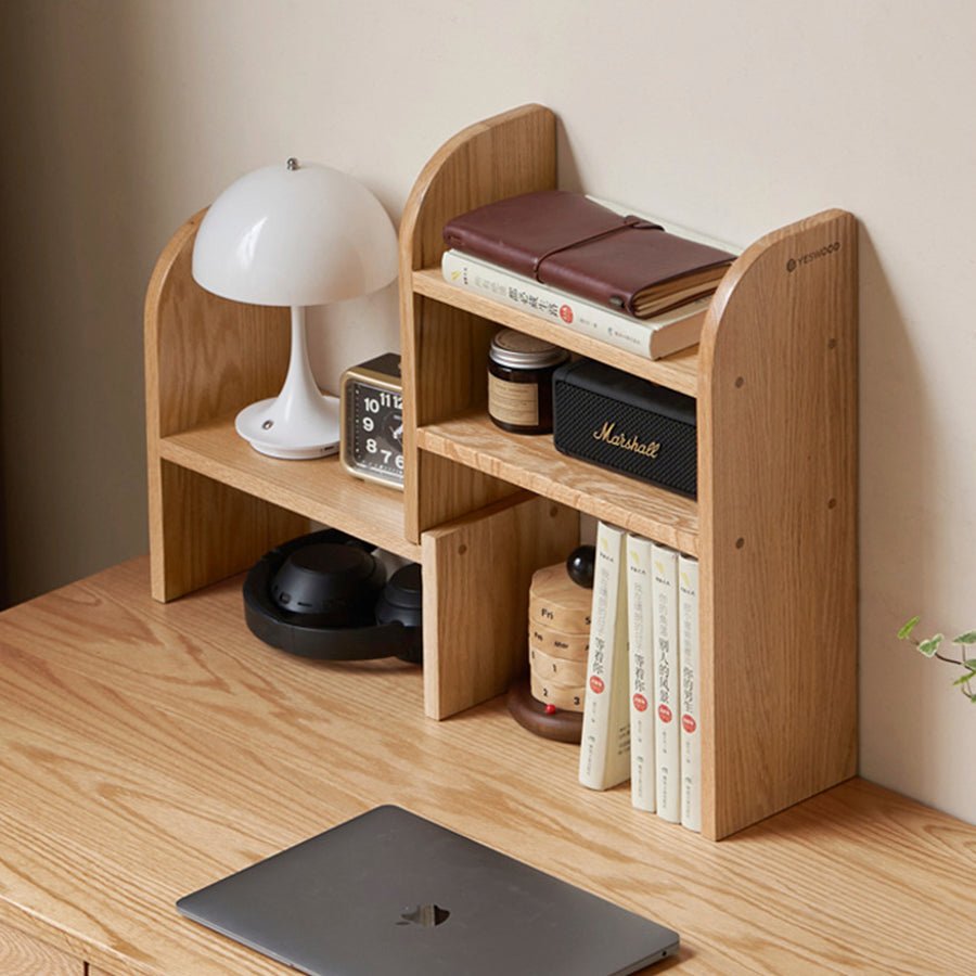 Padure Natural Solid Oak Extending Desktop Corner Shelf | Oak Furniture Store