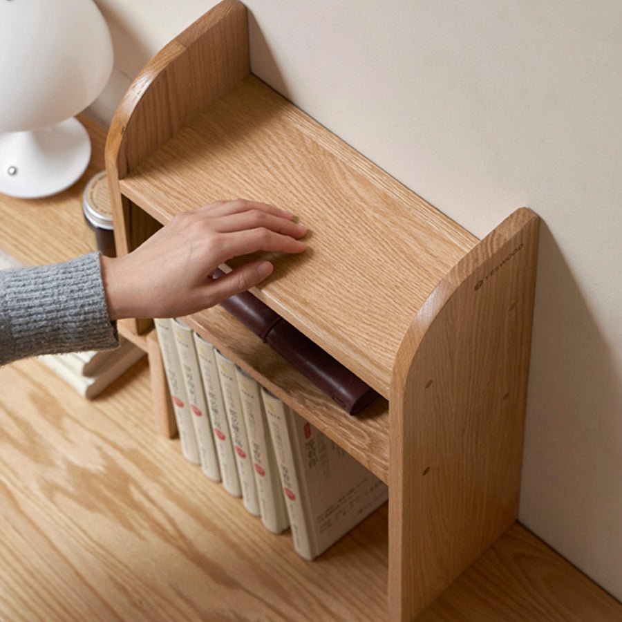 Padure Natural Solid Oak Extending Desktop Corner Shelf | Oak Furniture Store