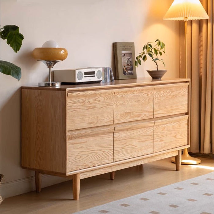 Pello Natural Solid Oak Lowboy Drawers