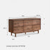 Pello Natural Solid Walnut Chest of Drawers | Oak Furniture Store