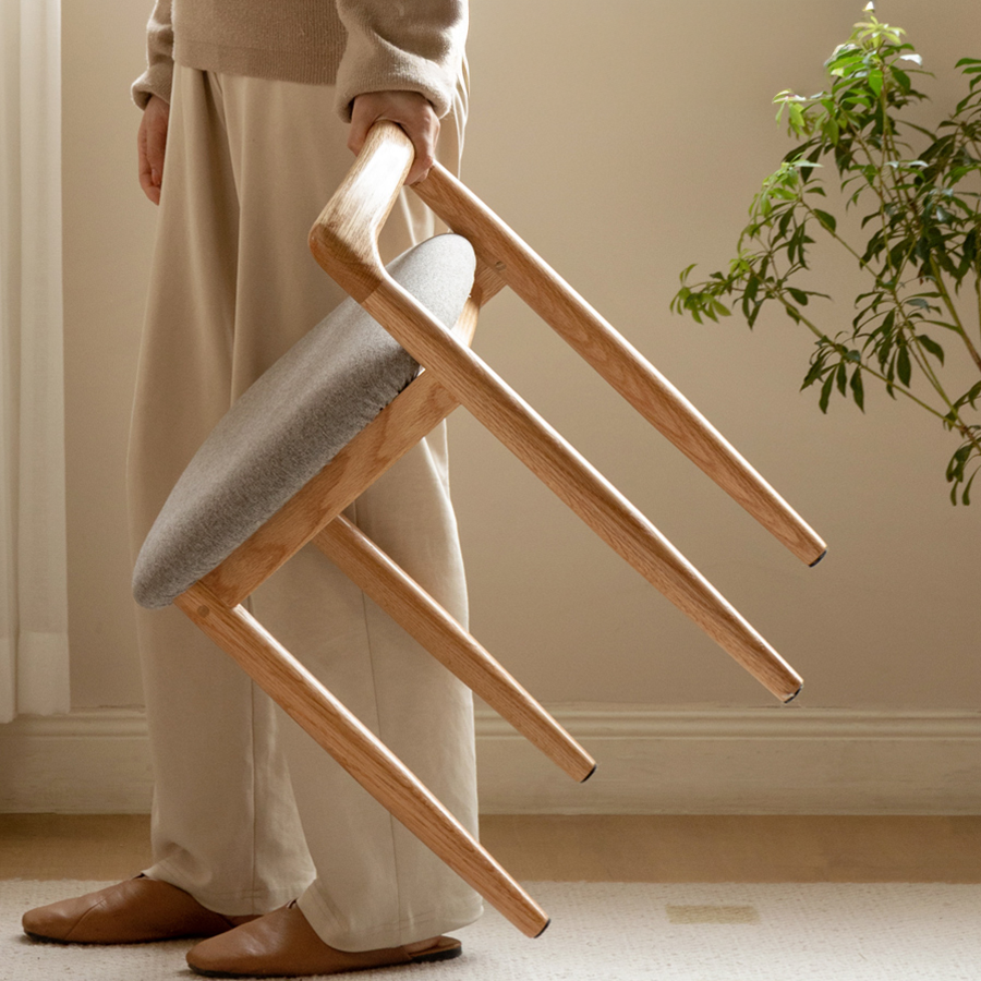 Penzlin Natural Solid Oak Dressing Stool