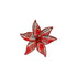 Plaid Poinsettia Clip FXSP578
