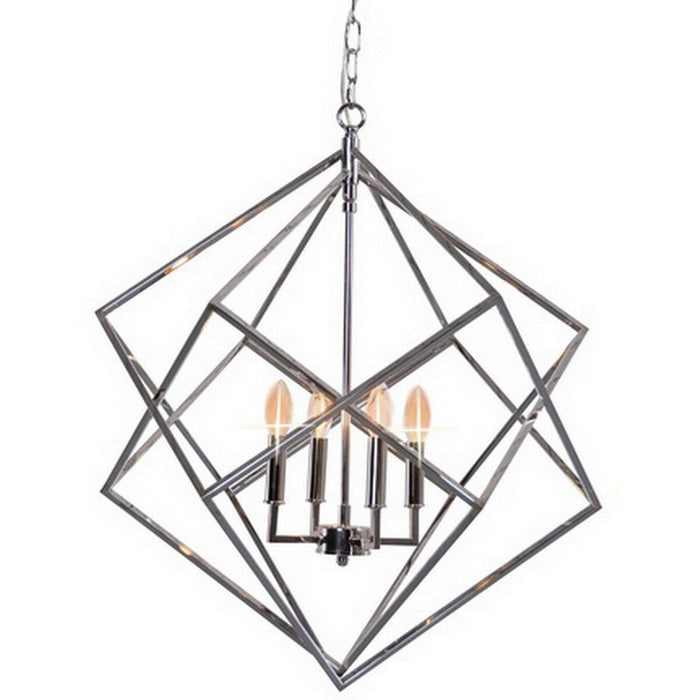 Polished Nickel Pendant Light RRL4041