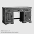 French Rustic Solid Oak Computer Desk
