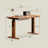 Prunus Solid Cherry Electric Height Adjustable Computer Desk | Oak Furniture Store