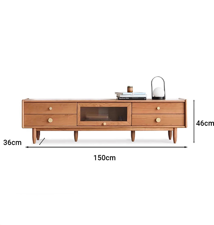 Prunus Solid Cherry Entertainment Unit