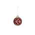 Quilted Glass Bauble Burgundy 8CM FXHB244BU | Oak Furniture Store