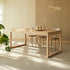 Randers Natural Solid Oak Extending Dining Table