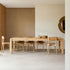 Randers Natural Solid Oak Extending Dining Table