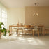 Randers Natural Solid Oak Extending Dining Table