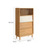 Ravenna solid oak side cabinet with white accents and mixed storage in a Japandi-inspired Kiwi interior