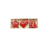 Red Metal Hanging Decs Set/6 FXH767