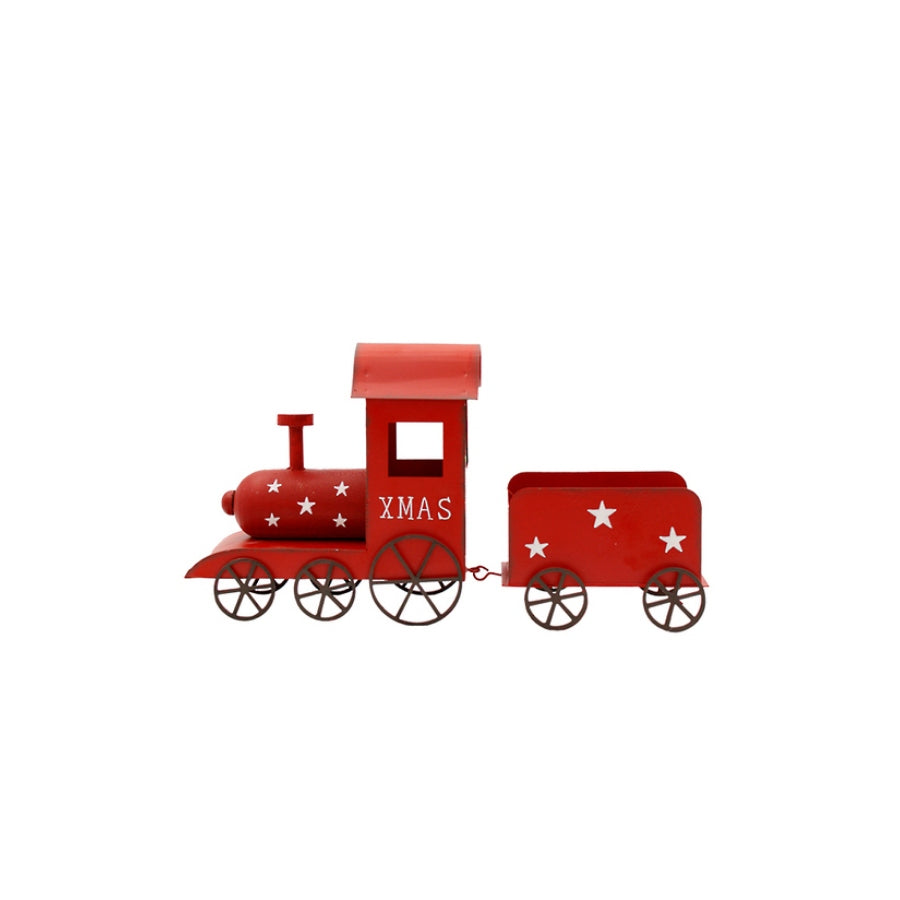 Red Metal Train w/Carriage x2 FXD169