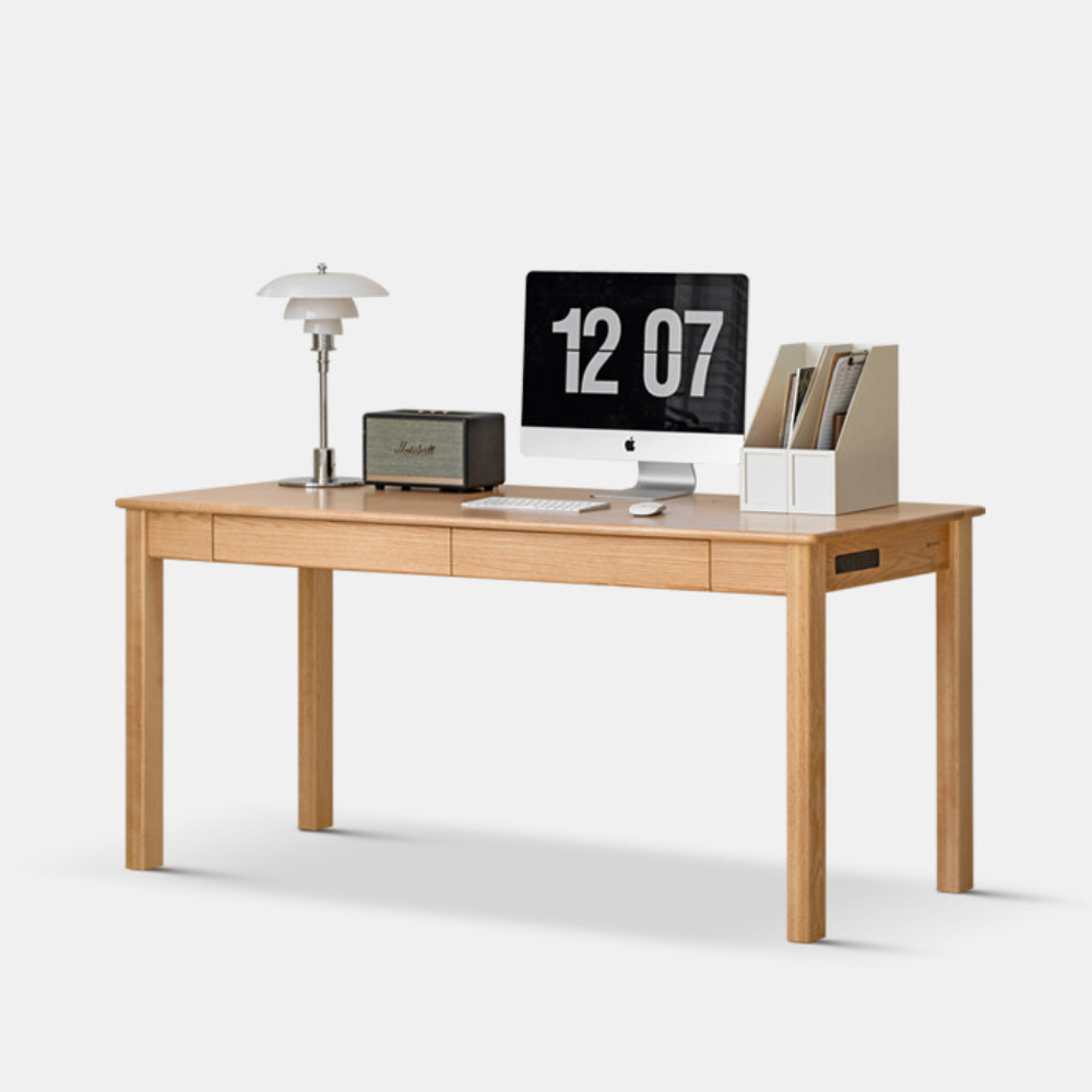 Rello Natural Solid Oak Office Desk