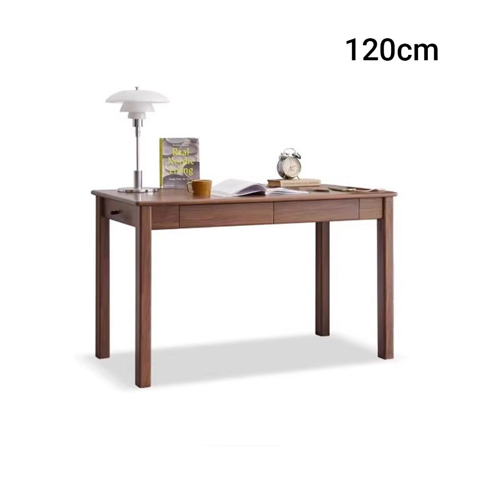 Rello Natural Solid Walnut Office Desk