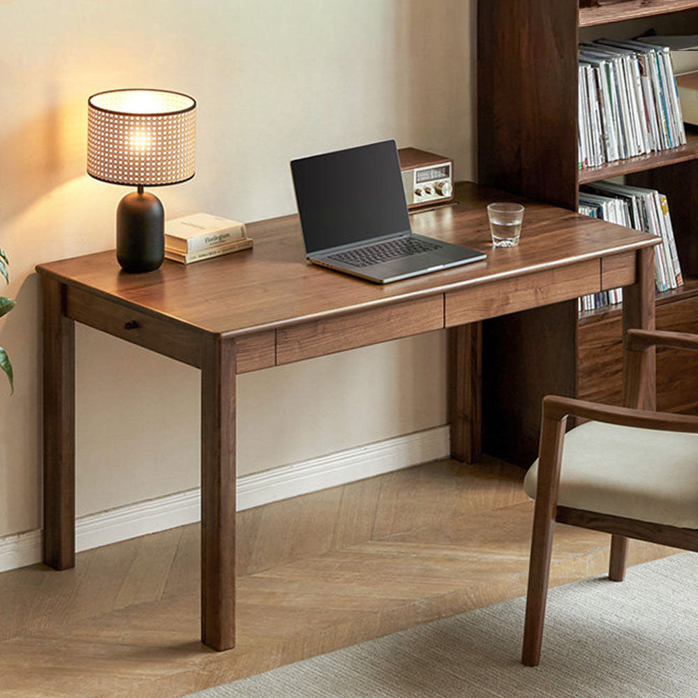 Rello Natural Solid Walnut Office Desk