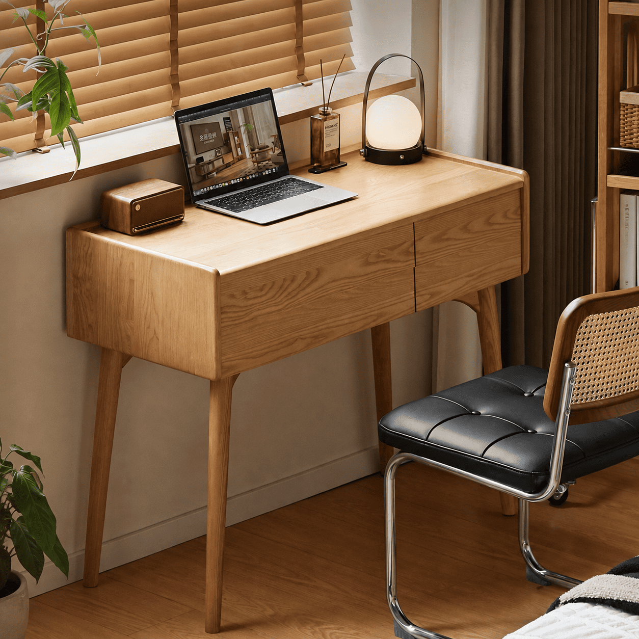 Reno Natural Solid Ash Dressing Table