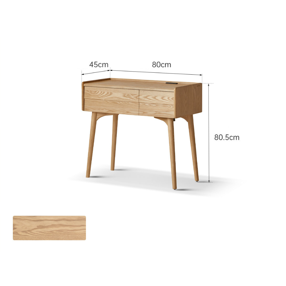 Reno Natural Solid Ash Dressing Table