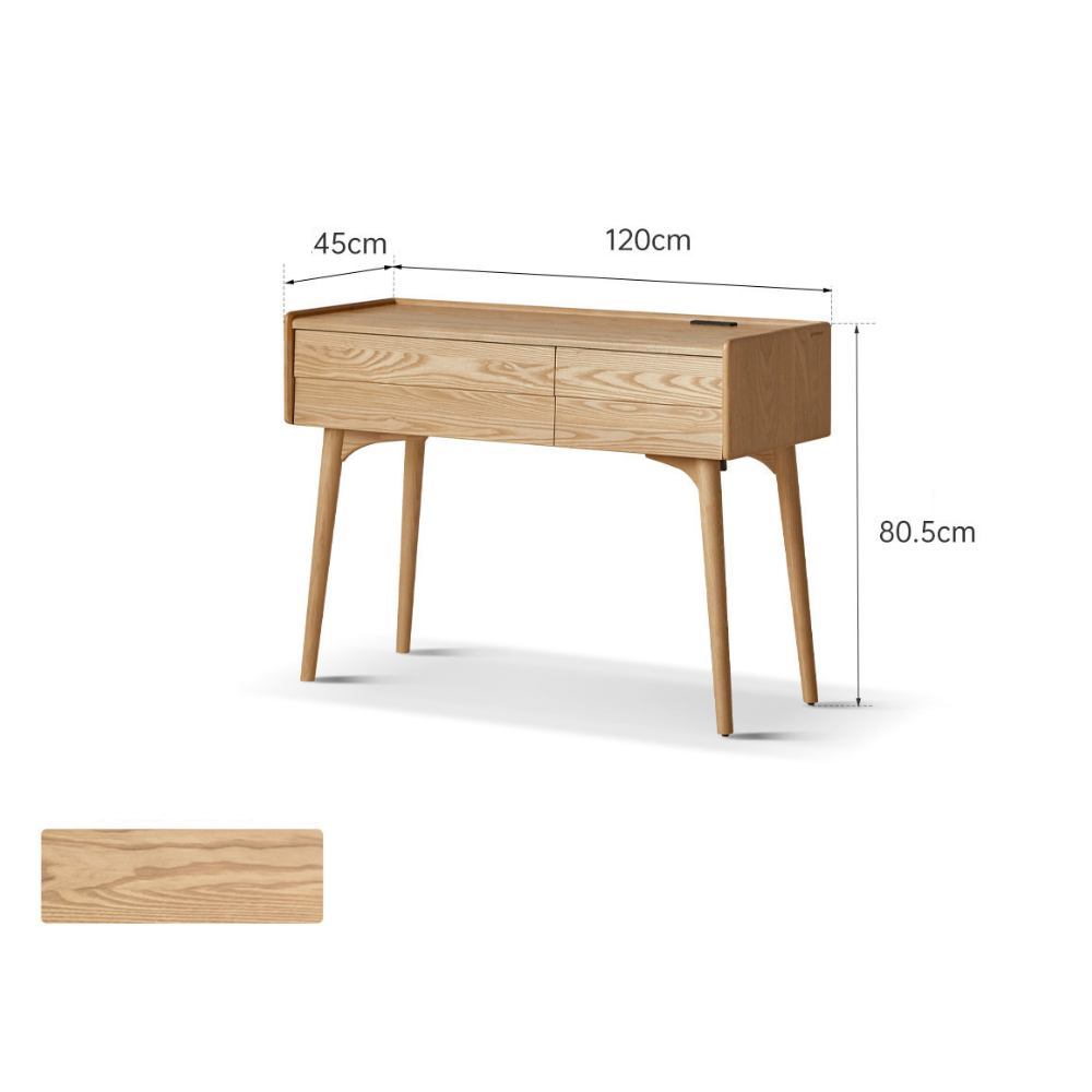 Reno Natural Solid Ash Dressing Table