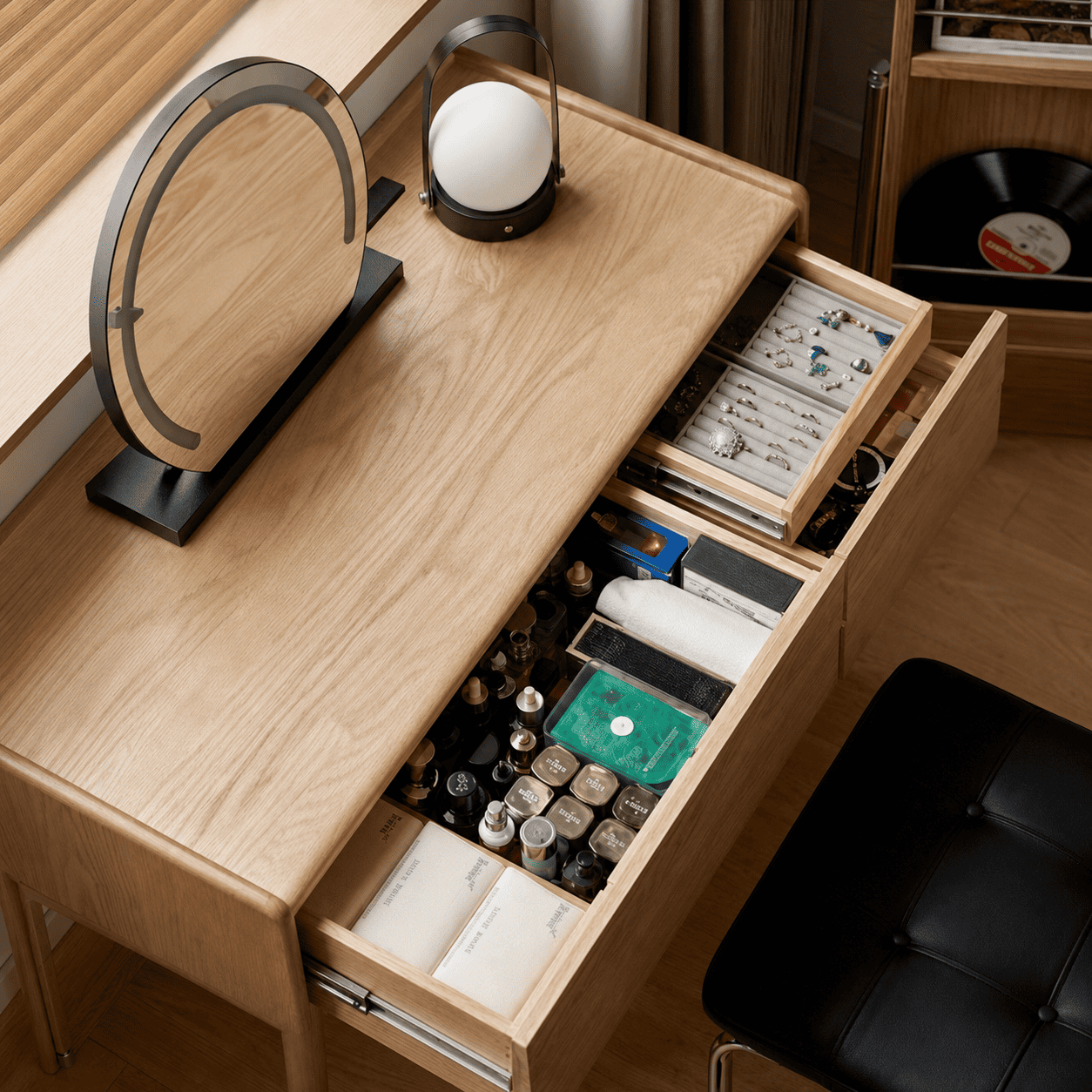 Reno Natural Solid Ash Dressing Table