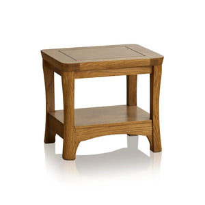 Renwick Natural Solid Oak Lamp Table - Oak Furniture Store