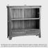 Renwick Rustic Natural Solid Oak Small Bookcase - Oak Furniture Store