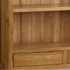 Renwick Rustic Natural Solid Oak Small Bookcase - Oak Furniture Store
