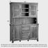 Renwick Rustic Solid Oak Large Sideboard with Hutch Dresser