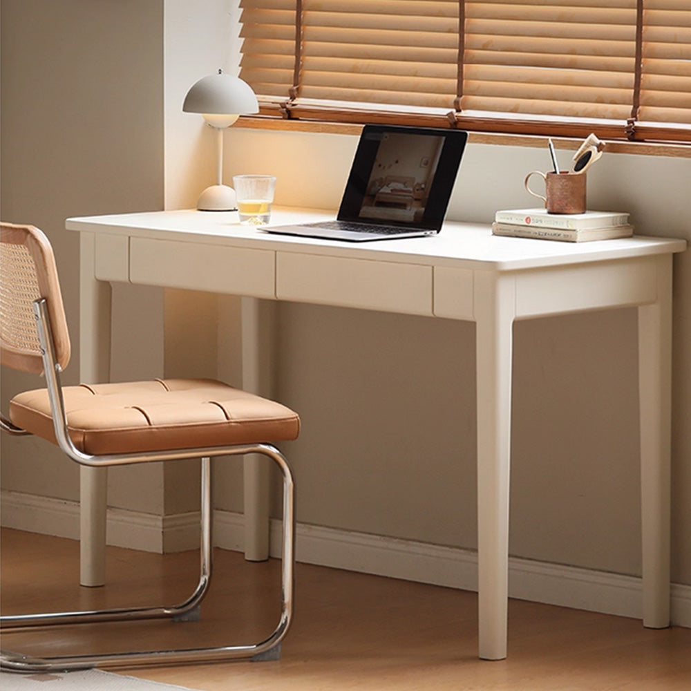 Roascio Solid Rubber Wood Office Desk