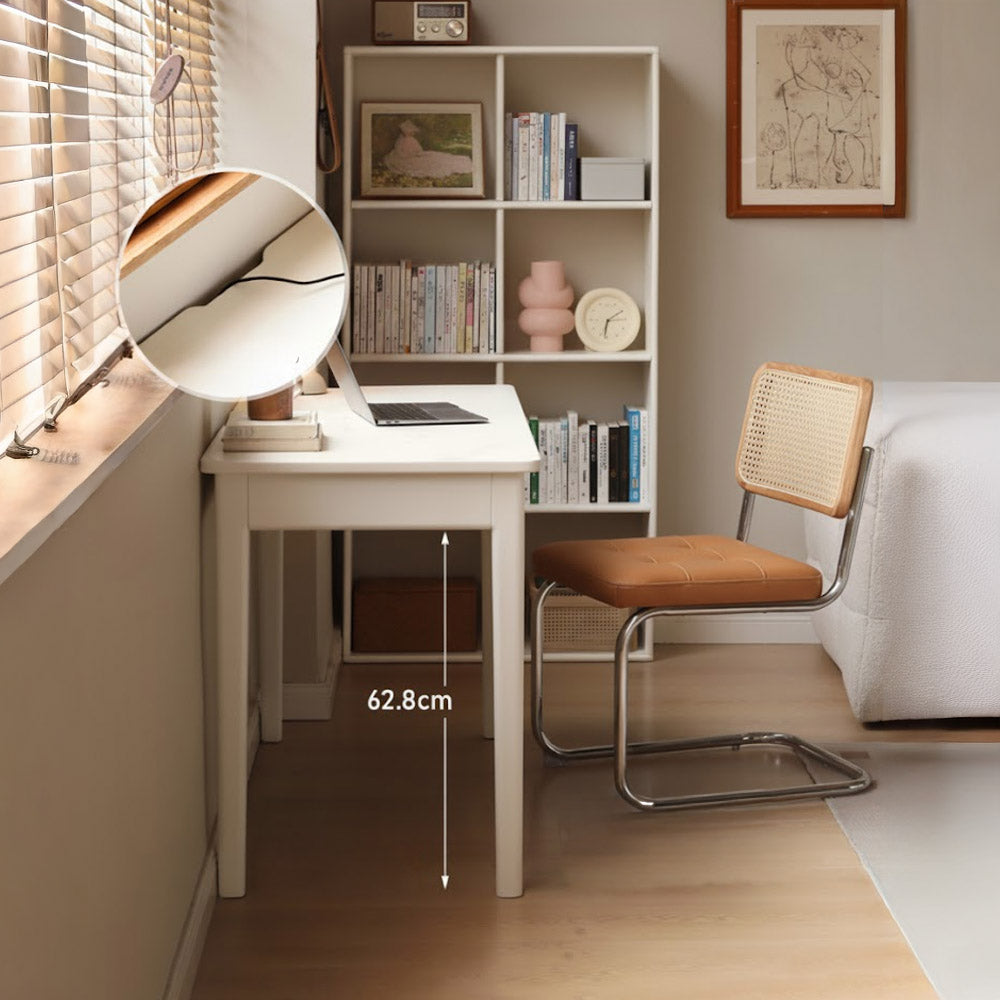 Roascio Solid Rubber Wood Office Desk